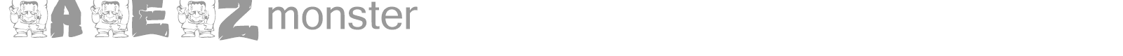 AEZ monster font preview